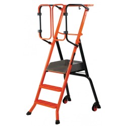 Mondelin Gardia 70cm : Escabeau Sécurisé PIRL avec Portillons Auto