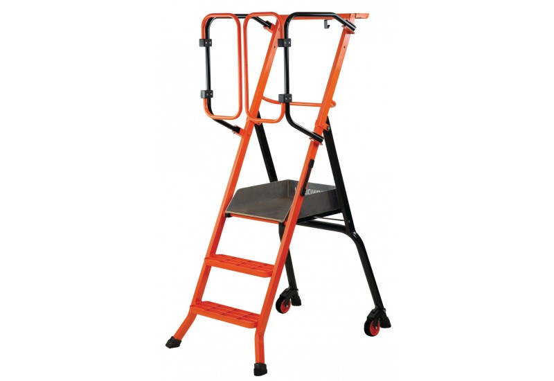 Mondelin Gardia 70cm : Escabeau Sécurisé PIRL avec Portillons Auto