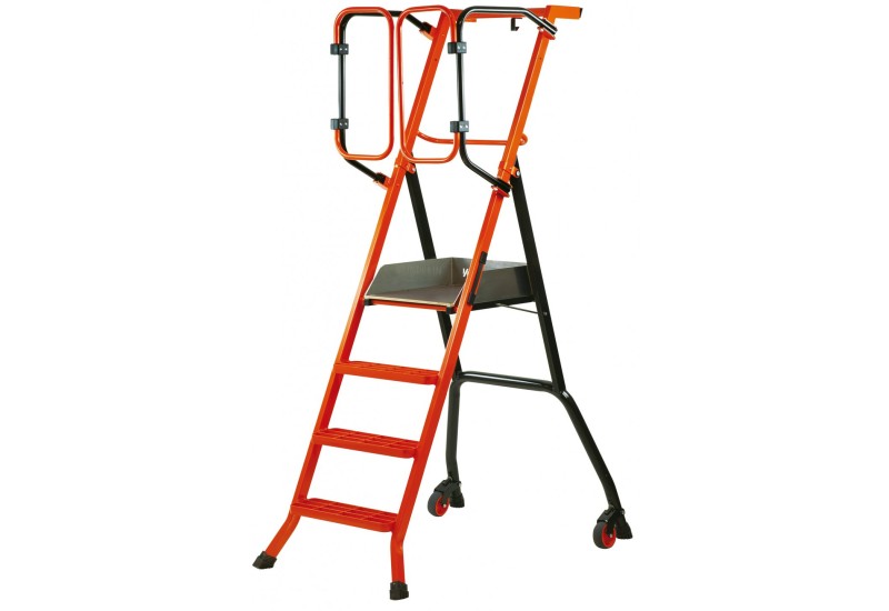 Mondelin Gardia 90 : Escabeau Plateforme Sécurisé PIRL 4 Marches