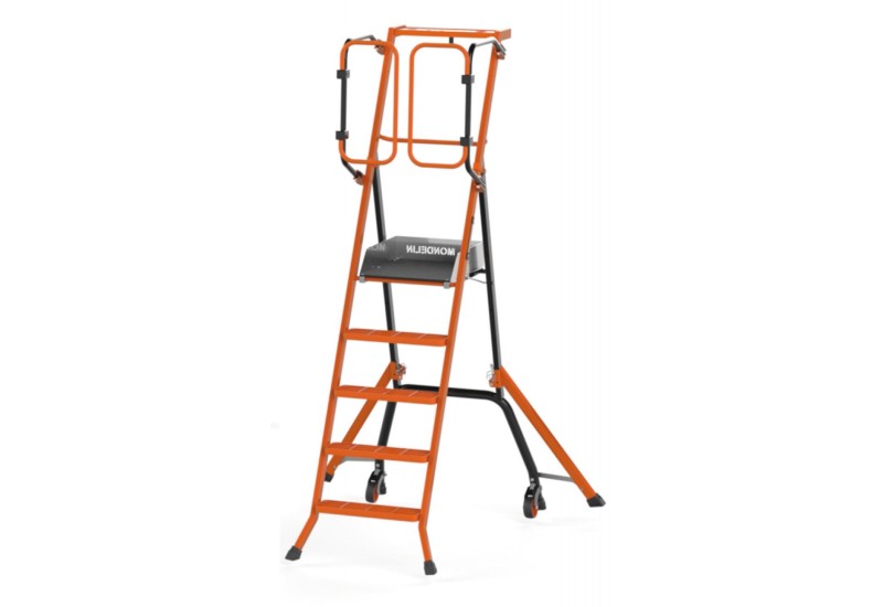 Mondelin Gardia 110cm : Escabeau Sécurisé PIRL avec Stabilisateurs