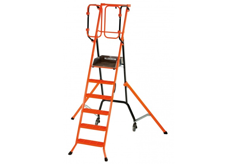 Mondelin Gardia 140 : Escabeau PIRL Sécurisé avec Stabilisateurs