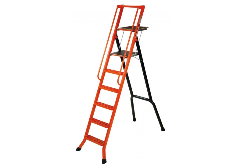 Mondelin Escabeau Pro Alu 140cm : Marchepied Peintre Grande Hauteur