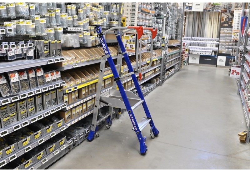 Duarib Stepper 4 Marches : Plateforme de Rayonnage Grande Hauteur (EMER)