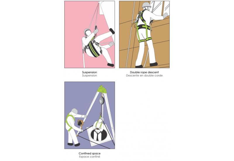 Kratos Safety MUNE 6 : Harnais Suspension & Antichute Expert