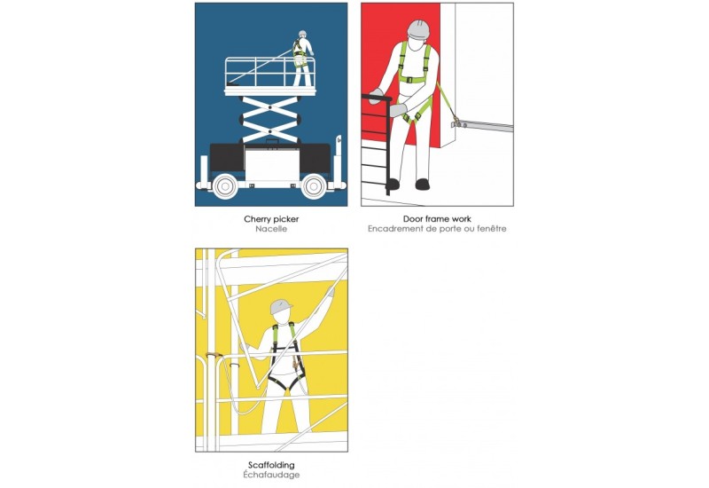 Kratos Safety FA1010800 : Harnais Antichute 1 Point Échafaudage