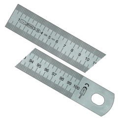Règle professionnelle METRICA 25103 en acier inox d'un mètre (1000 mm)