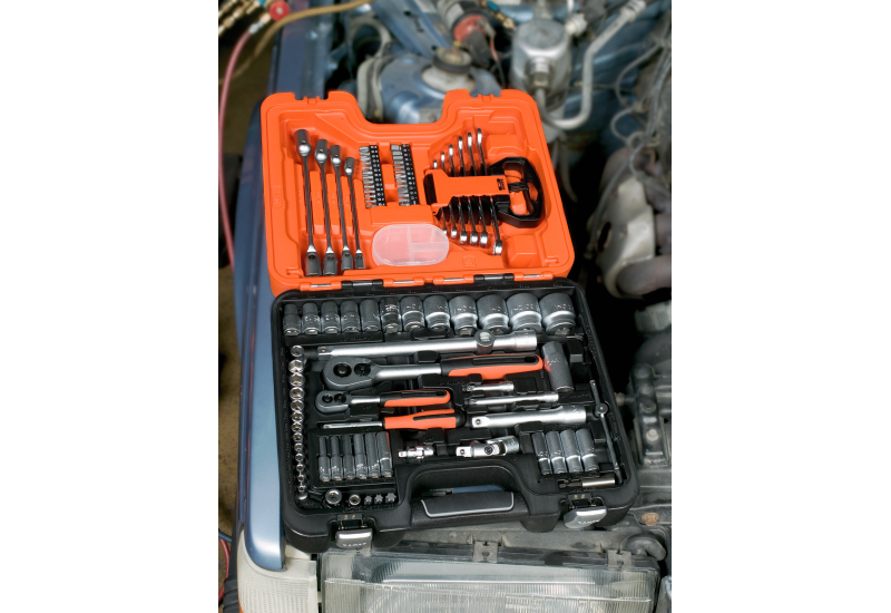 BAHCO - Jeu de douilles et de douilles longues 1/4-1/2, 6 pans métriques/clés mixtes-92p