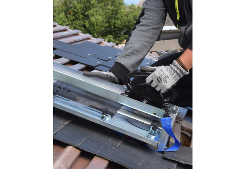 DIMOS CAD 4 : Coupe ardoise précision en série pour couvreurs