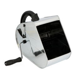 Machine à crépir manuelle Wilmart en acier galvanisé avec poignée latérale et manivelle pour projection d'enduit.