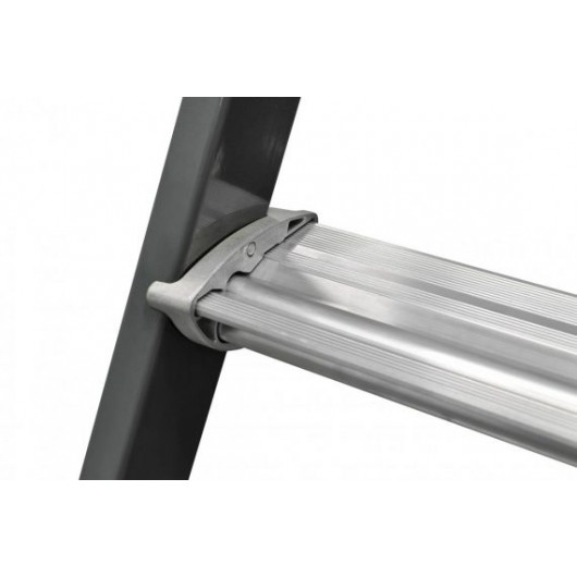 ESCABEAU EN ALUMINIUM LAQUE A MARCHES SERTIES - MP - CENTAURE