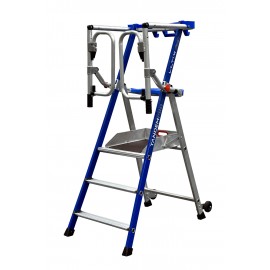 Plateforme DUARIB ULTIM F3 vue globale 3 marches avec roues de déplacement