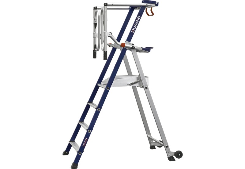 Plateforme DUARIB ULTIM F4 vue d’ensemble 4 marches avec roues de déplacement