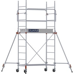 Échafaudage roulant DUARIB Altitude acier longueur 1m50 vue complète.