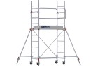 Échafaudage roulant DUARIB Altitude acier longueur 1m50 vue complète.