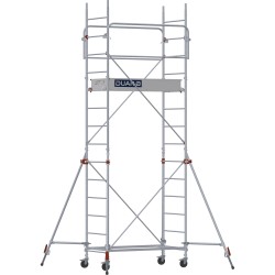 Échafaudage roulant DUARIB Altitude acier 1m50 hauteur 2m80 vue complète.