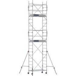 Échafaudage roulant DUARIB Altitude AC150 en acier galvanisé, vue globale sur structure complète