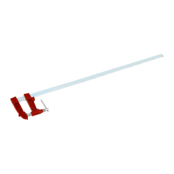 Serre-joint à pompe Wilmart capacité 2 mètres avec rail 35x8 léger pour assemblage de portes et menuiserie courante.