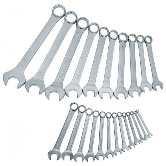 Vue de la petite clé mixte de 5.5mm pour écrous de précision incluse dans le coffret MOB.