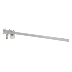 Compas à verge géant Wilmart capacité 3000mm avec règle inox graduée et réglage fin pour traçage de grand diamètre.