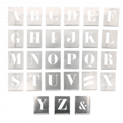 Alphabet à Pocher 45mm Wilmart – Métal Haute Résistance (Lettres Capitales)