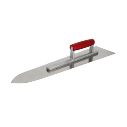 Platoir flamand Wilmart 500x120mm lame inox pointue pour lissage de chapes et enduits.