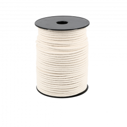 Bobine de cordeau coton tressé naturel diamètre 4mm Wilmart longueur 100m pour maçonnerie.