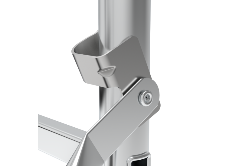 Base pliante dépliée en quelques secondes sans outil.