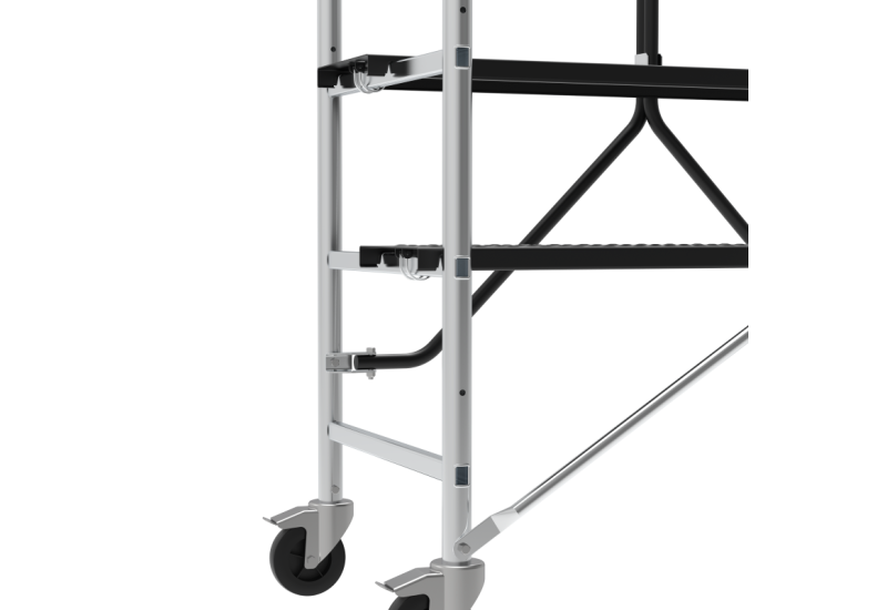 Porte-outils clipsable sur montant d'échafaudage Artub.