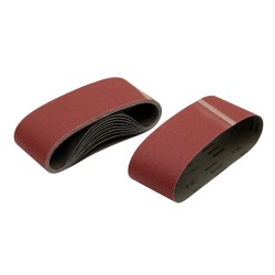 Paquet de 10 bandes abrasives DeWalt DT3667 grain 80 moyen dimensions 64x356mm pour ponceuse compacte DWP352VS.