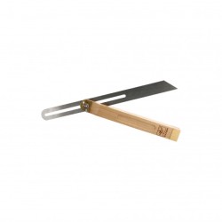 Fausse équerre à coulisse Wilmart 300 mm avec lame en acier inoxydable et talon en bois de hêtre.