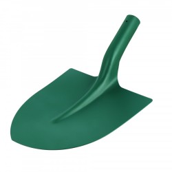 Pelle de fortification ronde Wilmart, grande largeur 29 cm, acier trempé haute résistance avec col de cygne.