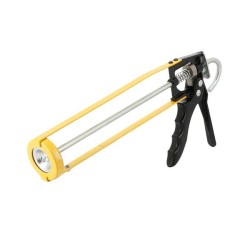 Pistolet à mastic squelette Wilmart 310 ml avec système anti-goutte et force d'extrusion 1500N.