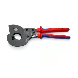 Coupe-câbles à cliquet KNIPEX 95 32 340 SR pour lignes aériennes ACSR.