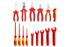 Kit électricien 1000V Knipex 989913 ouvert présentant les pinces et clés.