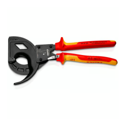 Coupe-câbles à cliquet KNIPEX 95 36 320 isolé 1000V VDE.