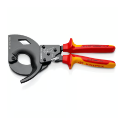 Coupe-câbles à cliquet KNIPEX 95 36 280 isolé 1000V VDE.