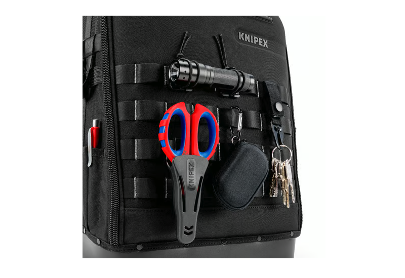 Panneau porte-outils amovible avec 21 boucles de retenue pour pinces et tournevis Knipex.