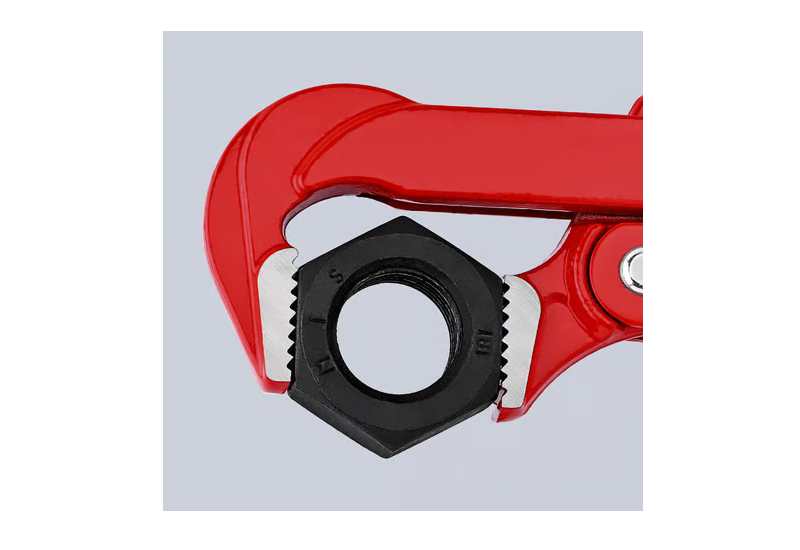 Écrou de réglage moleté et imperdable de la clé serre-tubes 83 10 040.