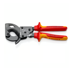 Coupe-câbles à cliquet KNIPEX 95 36 250 isolé 1000V VDE.