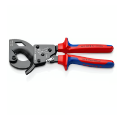 Coupe-câbles à cliquet compact KNIPEX 95 31 250 capacité Ø 32 mm.