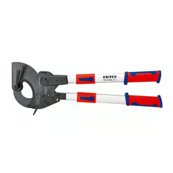 Coupe-câbles à cliquet KNIPEX 95 32 060 avec bras télescopiques.