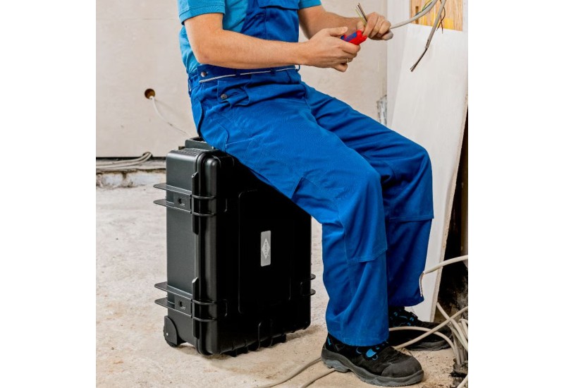 Couvercle amorti pneumatiquement mallette KNIPEX Robust45 Move