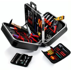 Mallette KNIPEX BIG Twin 00 21 42 ouverte stable en position d’intervention