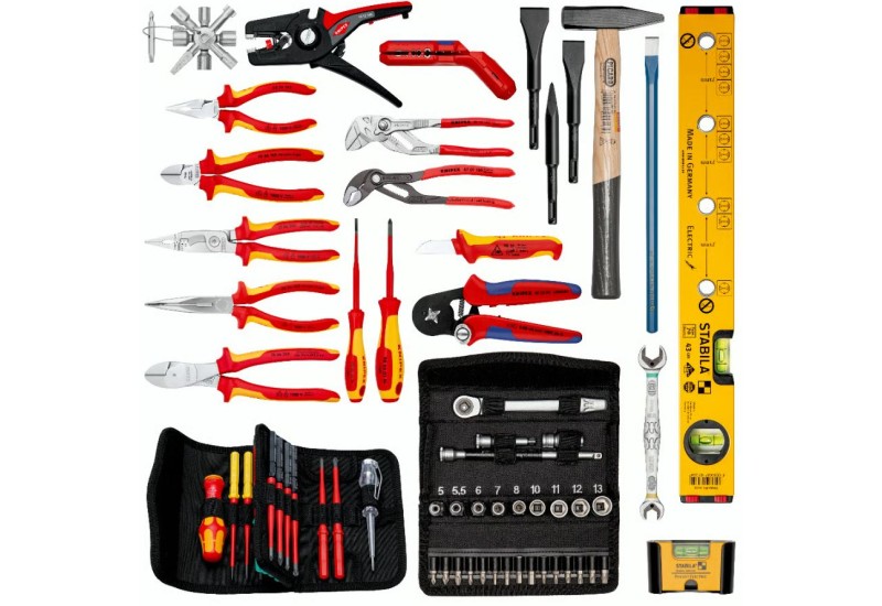 Organisation interne 95 possibilités d’insertion mallette KNIPEX BIG Twin 00 21 42