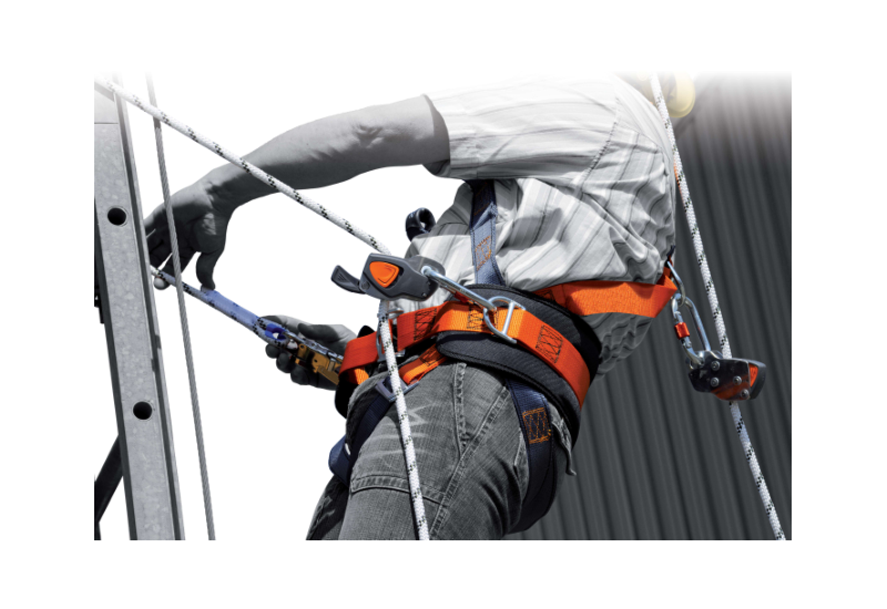 Indicateur de chute visuel de l'antichute coulissant sur corde Delta Plus CAMELEON AN066A avec système NFC de traçabilité