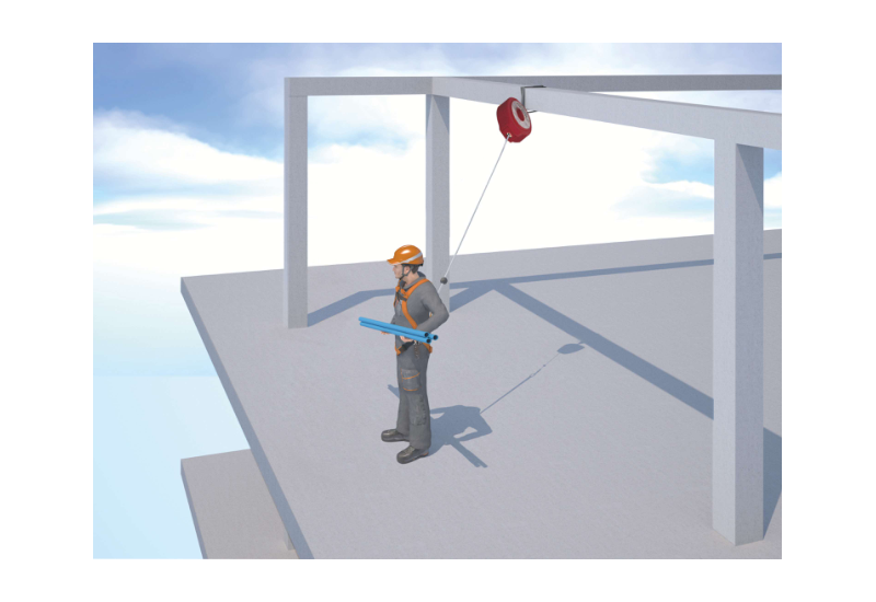 Harnais polyester orange ELARA270 Delta Plus tailles S/M/L avec points d'accrochage dorsal et sternal certifié EN361 140 kg