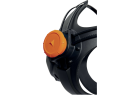 Vue de profil du masque complet à ventilation libre Delta Plus M9200 ROTOR GALAXY valve et raccord filtre EN148-1