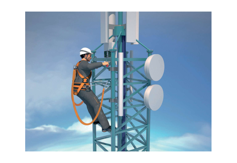 Kit antichute pylônes Delta Plus ELARA320V2 – Harnais bicolore + ceinture, EN361 140 kg