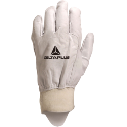 Gants de manutention cuir de chèvre pleine fleur 51FEDF Delta Plus taille 8 vue de face