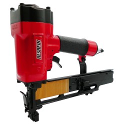 Agrafeuse pneumatique 10/50 P2 Alsafix robuste vue de profil magasin 140 agrafes